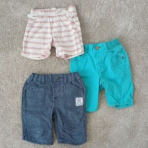 Lot Of 3 Boys Shorts 12-18 Months